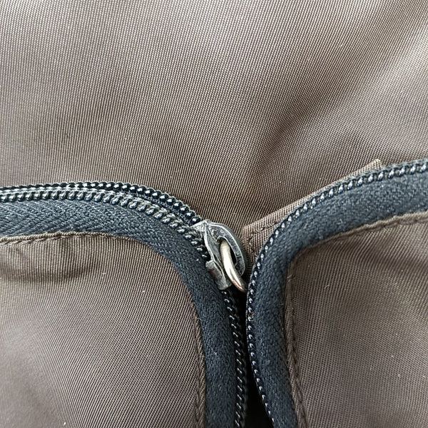 Nylon Shoulder Bag Brown