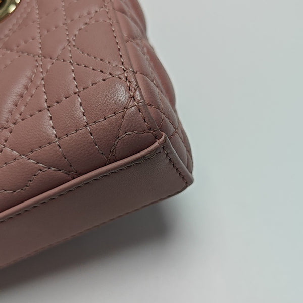 Lady D-Joy Super Mini Cannage Lambskin Pink