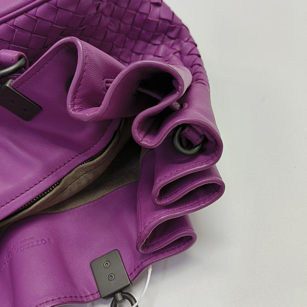 Calfskin Bucket Bag Purple