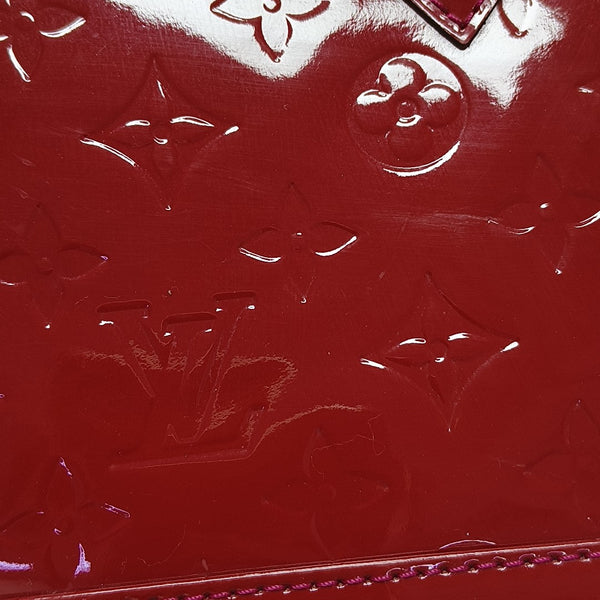 ALMA BB Monogram Patent Leather Red