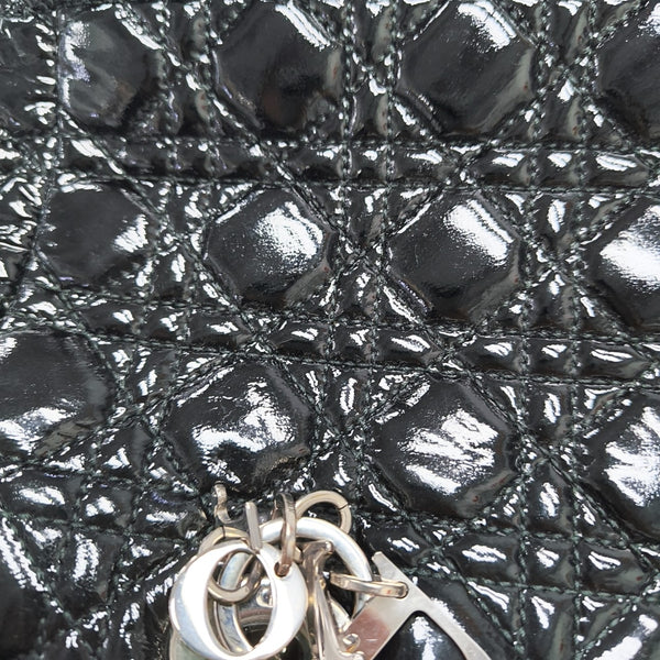 Dior Soft Cannage Patent Leather Black