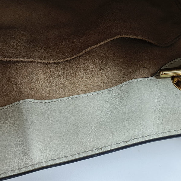 Padlock Small Monogram Coated Canvas Beige