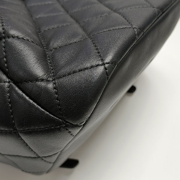 Quilted Lambskin Backpack Black