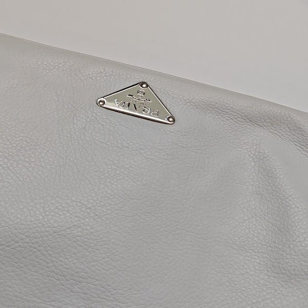 Calfskin Shoulder Bag White