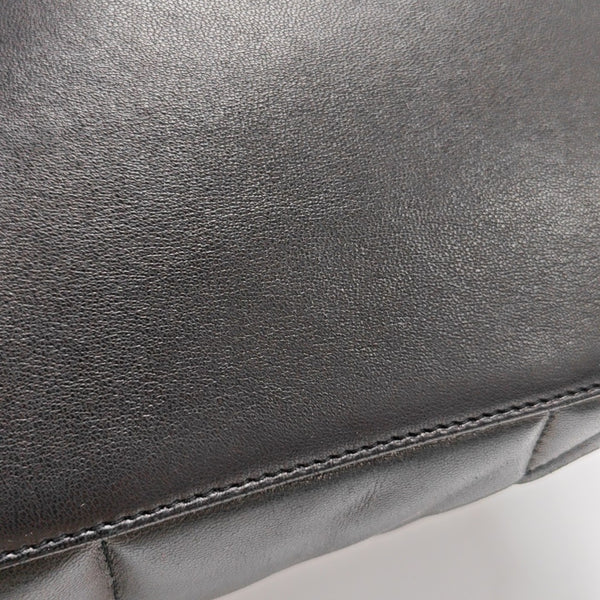 LOULOU Medium Quilted Lambskin Black