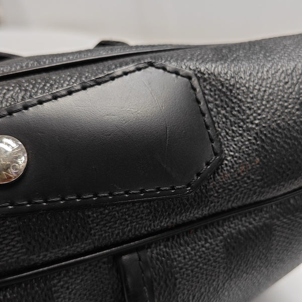 DANIEL Damier Graphite Coated Canvas Gray