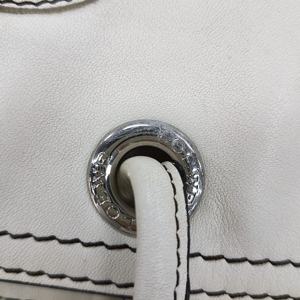 Quilted Calfskin Tote Bag White