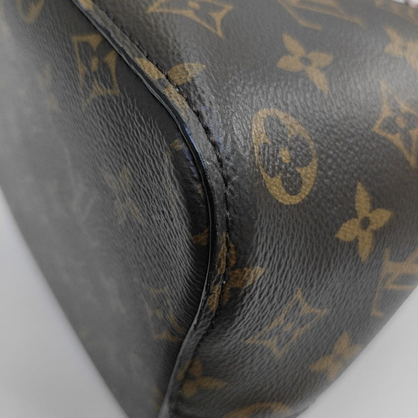 NÉONOÉ MM Monogram Coated Canvas Brown
