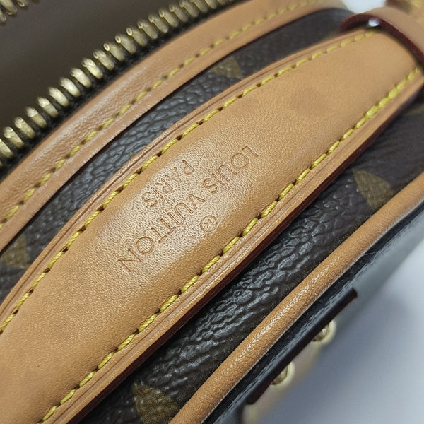 BOITE CHAPEAU Mini Monogram Coated Canvas Brown