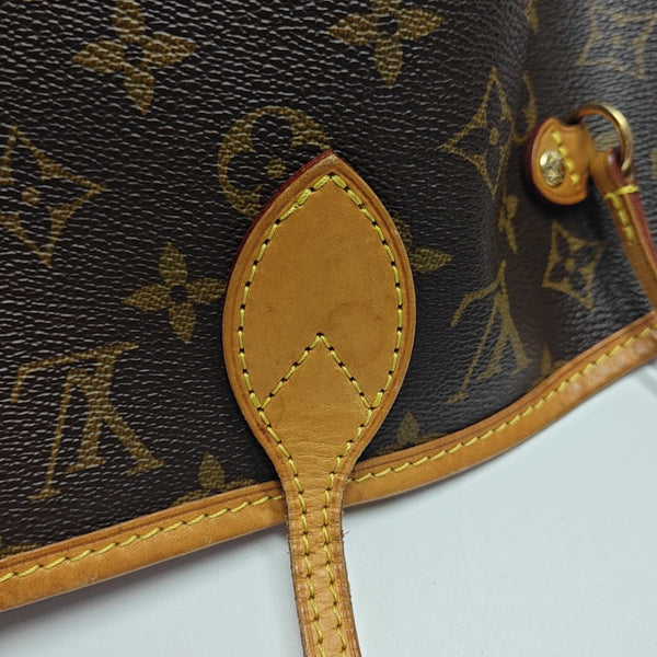 NEVERFULL MM Monogram Coated Canvas Brown