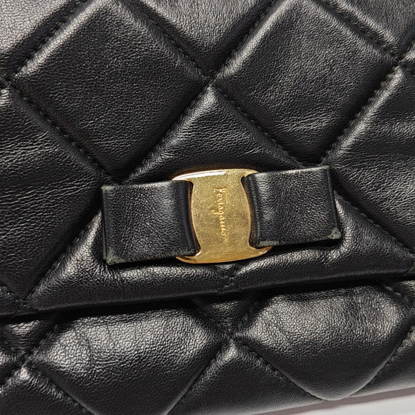Vara Quilted Calfskin Black