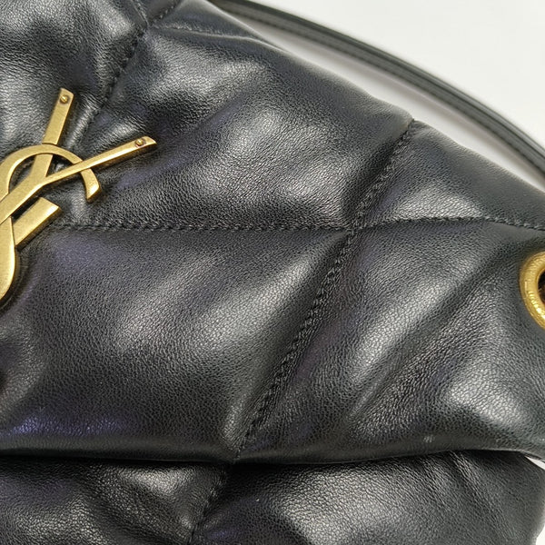 PUFFER Small Quilted Lambskin Black