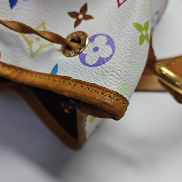 LV × TM NÉONOÉ MM Monogram Coated Canvas White