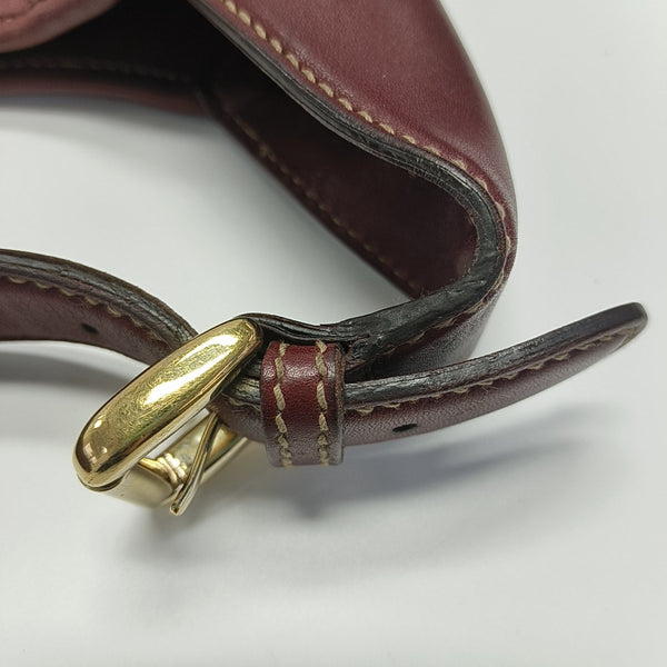 Monogram Calfskin Shoulder Bag Red