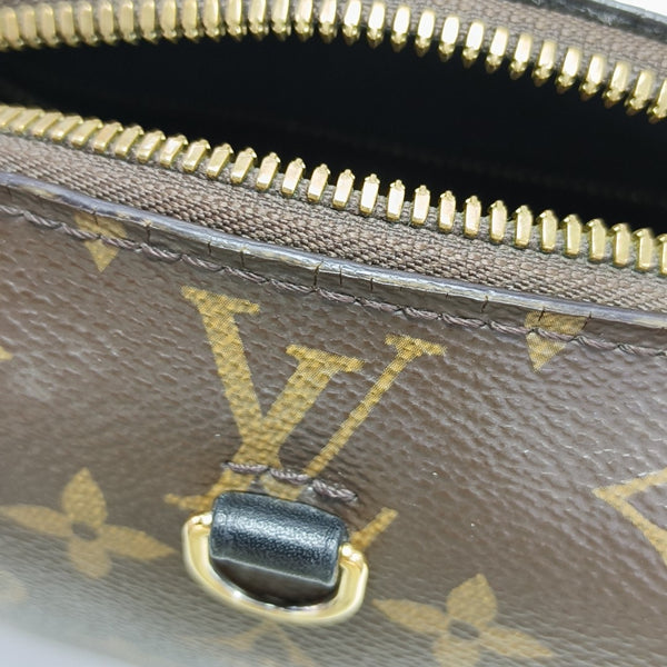 PETITE MALLE Monogram Coated Canvas Brown
