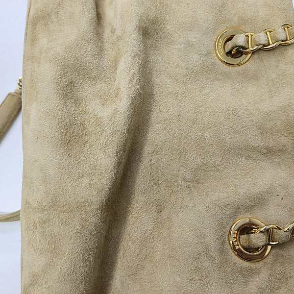 Suede Shoulder Bag Yellow