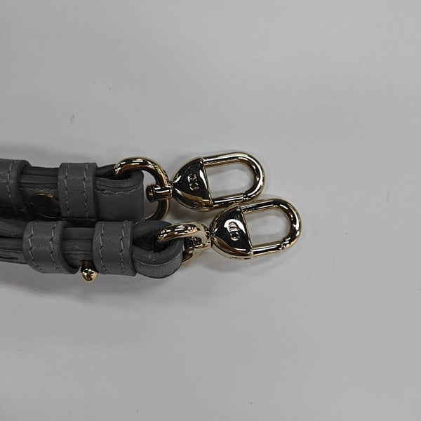 Lady Dior Small Cannage Lambskin Gray