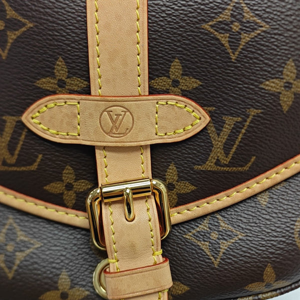 SAUMUR BB Monogram Coated Canvas Brown