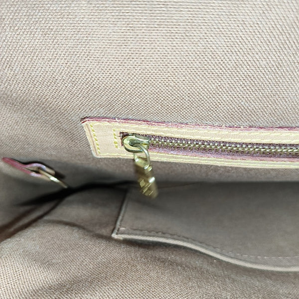 VALMY Monogram Coated Canvas Brown