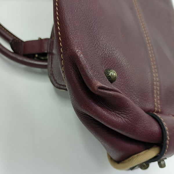 Calfskin Top Handle Bag Red