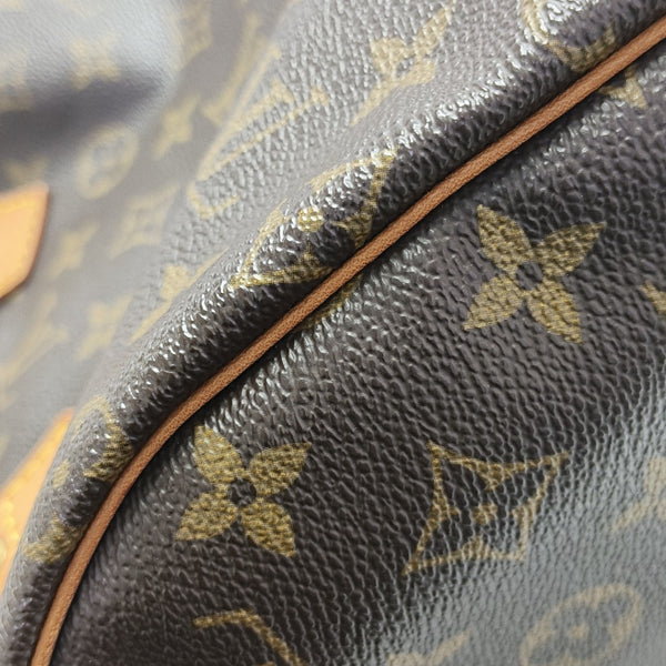 SPEEDY 25 Monogram Coated Canvas Brown
