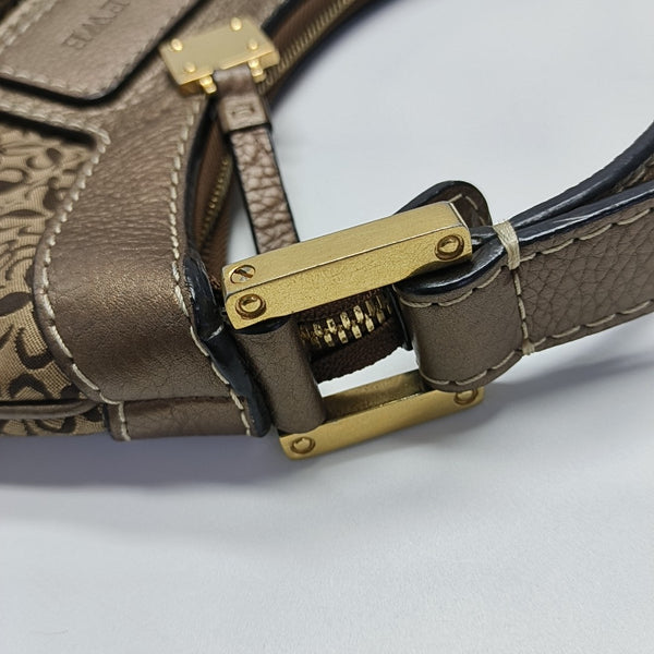 Monogram Canvas Top Handle Bag Beige