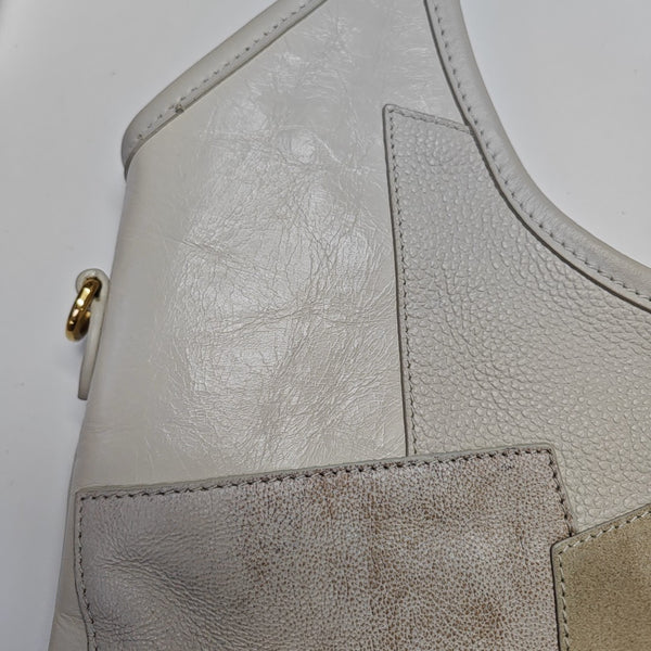 IVY Quilted Suede White