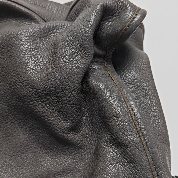 Classic Metallic Edge City Medium Lambskin Gray