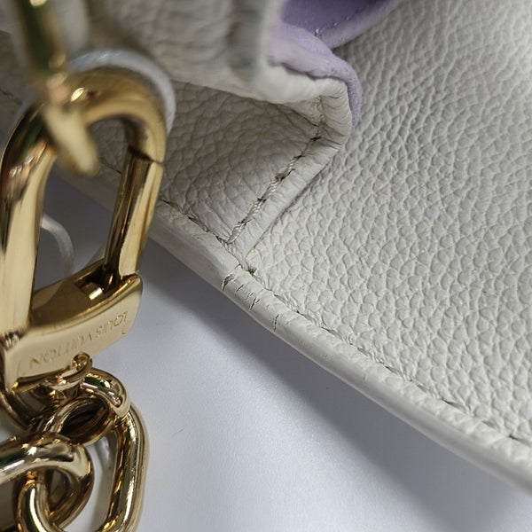 MÉTIS EAST WEST Monogram Calfskin White
