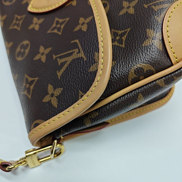 DIANE Monogram Coated Canvas Brown