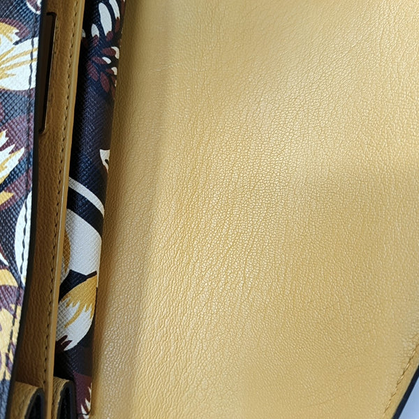 Calfskin Top Handle Bag Multicolor