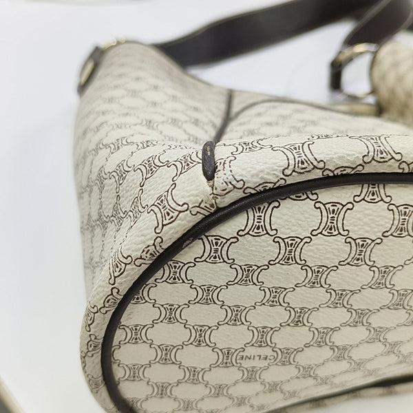 Coated Canvas Tote Bag Beige