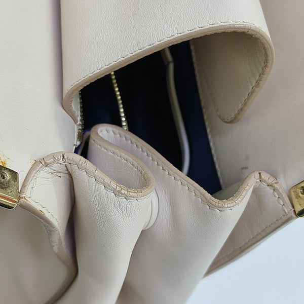 Calfskin Top Handle Bag Pink