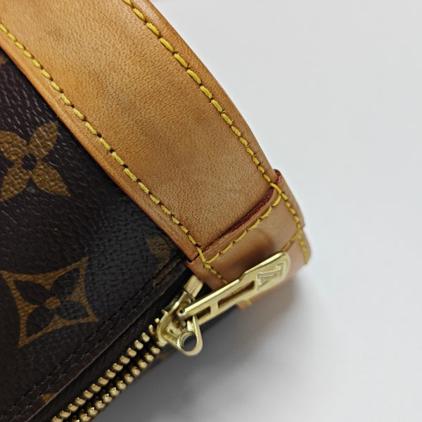 ALMA BB Monogram Coated Canvas Brown