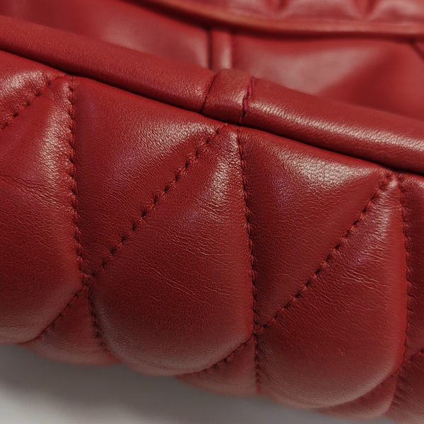 Miu Confidential Quilted Lambskin Red