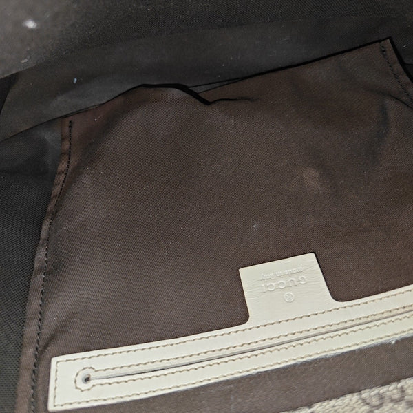 GG Supreme Monogram Coated Canvas Beige