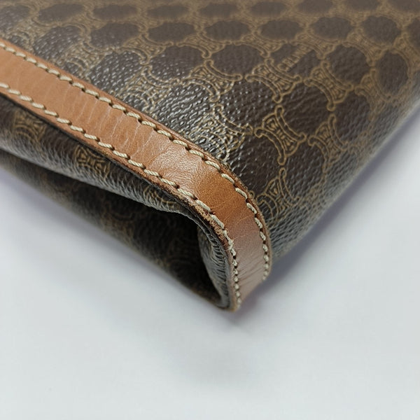 MACADAM CLUTCHES Coated Canvas Brown