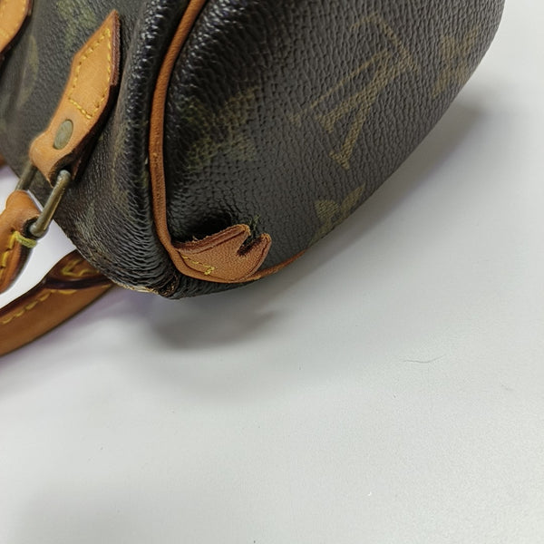 SPEEDY Monogram Coated Canvas Brown