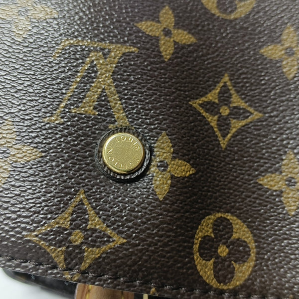 MONTAIGNE Monogram Coated Canvas Brown