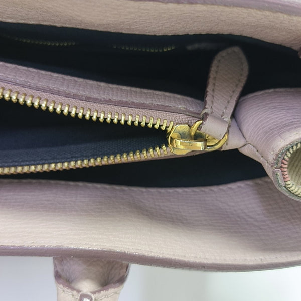 The Banner Medium Calfskin Pink