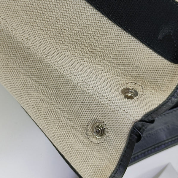 Navy Mini Canvas White