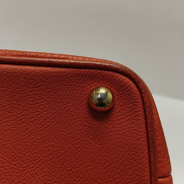Calfskin Shoulder Bag Orange