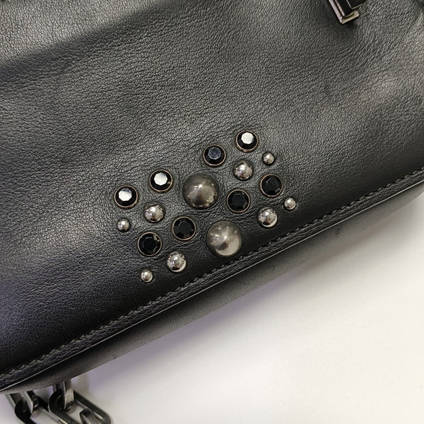 Calfskin Shoulder Bag Black