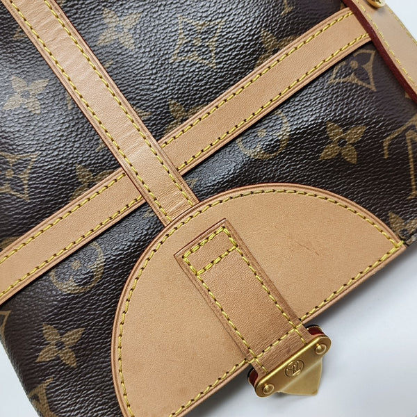 DUFFLE Monogram Coated Canvas Brown
