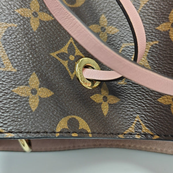 NÉONOÉ MM Monogram Coated Canvas Brown