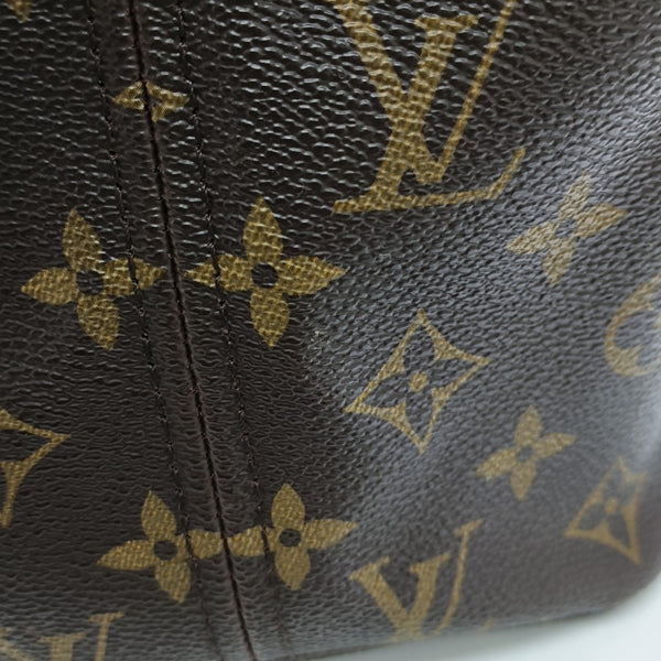 NEVERFULL MM Monogram Coated Canvas Brown