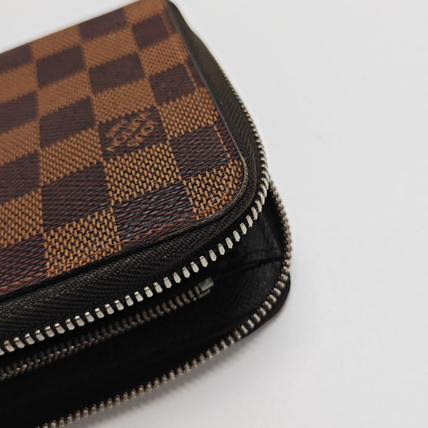 Damier Ebene Coated Canvas Wallet Brown