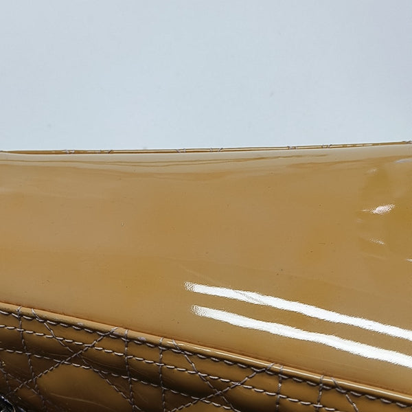 Lady Dior Medium Cannage Patent Leather Yellow