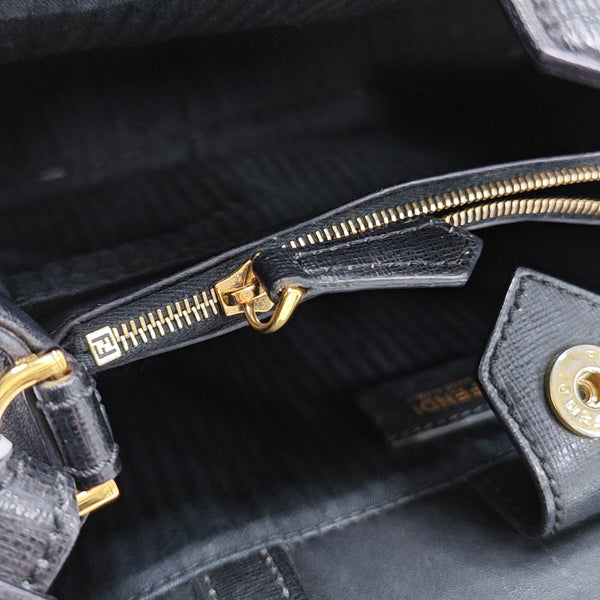 2 Jours Small Calfskin Black