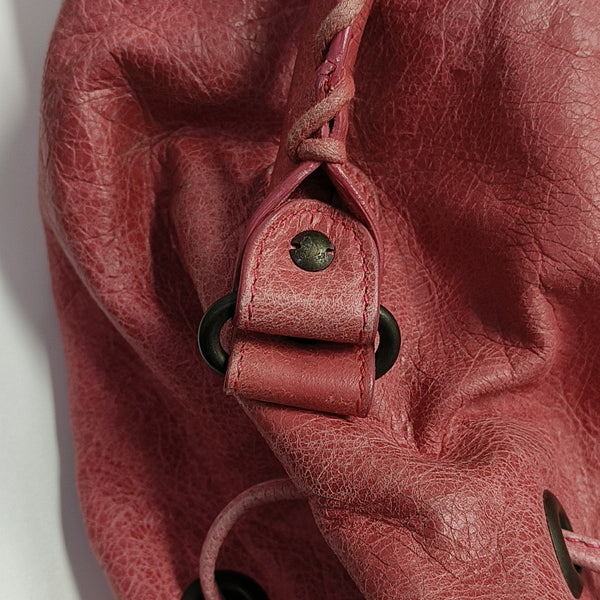 Pompon Bag Calfskin Pink